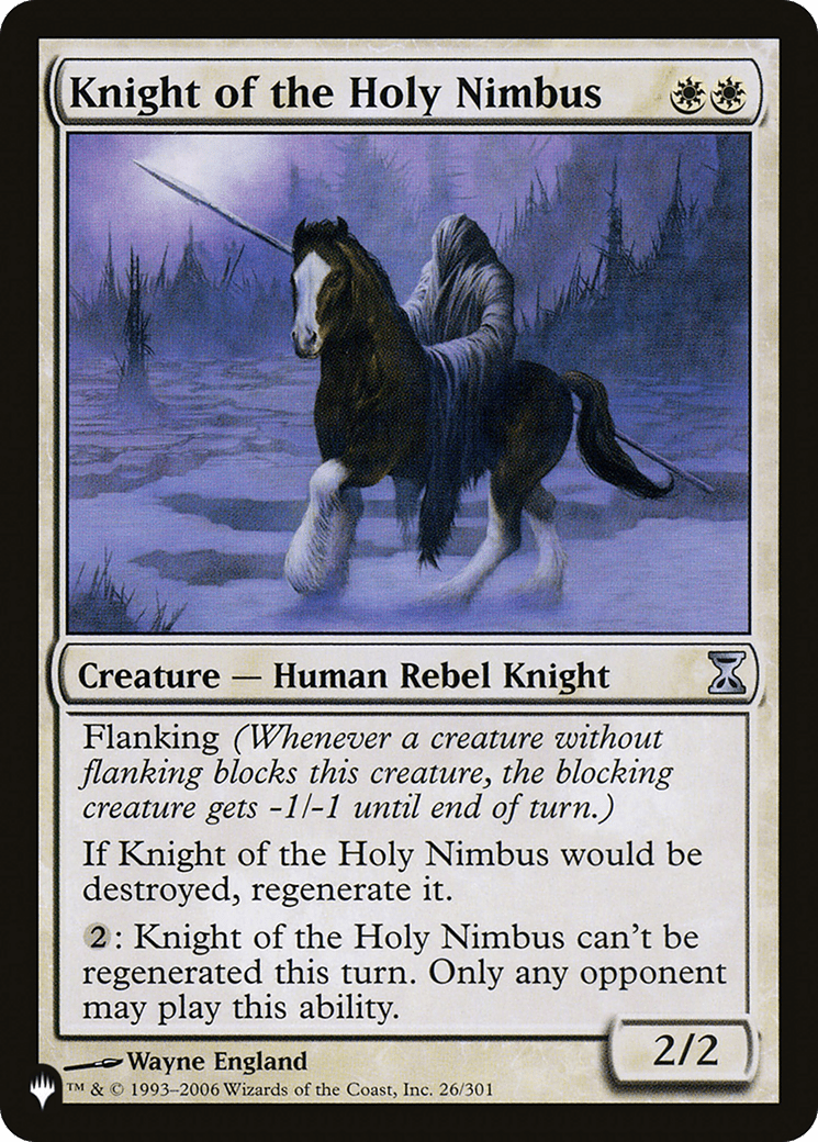 Knight of the Holy Nimbus [The List] - Card Brawlers