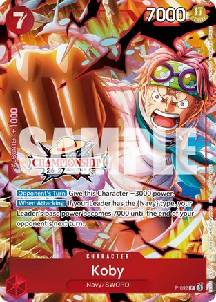 Koby (CS 26-27 Event Pack) (P-092) - One Piece Promotion Cards Foil - Card Brawlers