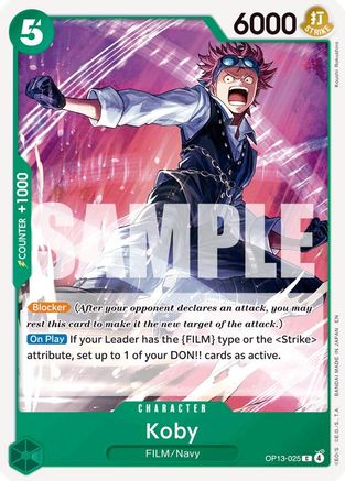Koby (OP13-025) - Carrying On His Will - Card Brawlers