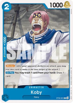 Koby (ST33-001) - Starter Deck 33: BLUE Kuzan - Card Brawlers