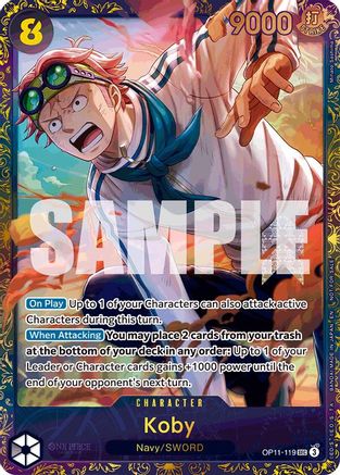 Koby (Treasure Cup August 2025) (OP11-119) - One Piece Promotion Cards Foil - Card Brawlers