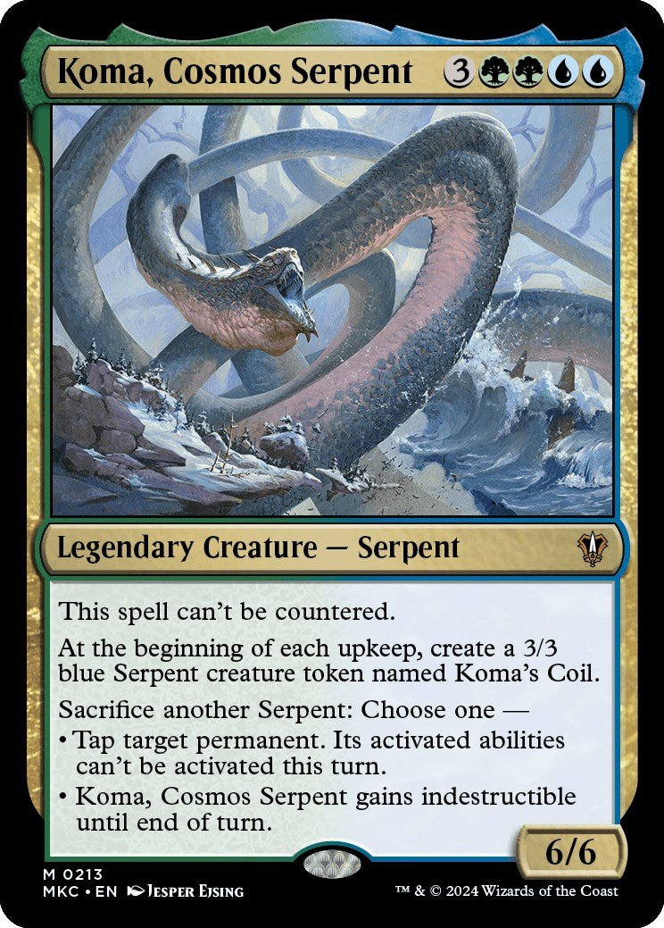 Koma, Cosmos Serpent [Murders at Karlov Manor Commander] - Card Brawlers