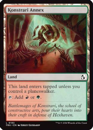 Konstrari Annex (FRA-183) - Reality Fracture - Card Brawlers
