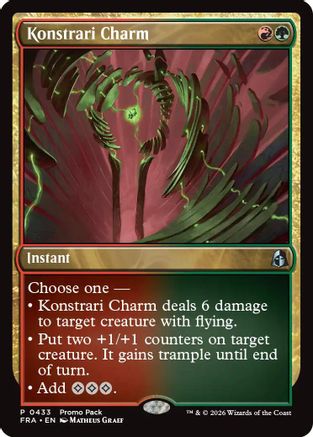 Konstrari Charm (PPFRA-433) - Promo Pack: Reality Fracture - Card Brawlers