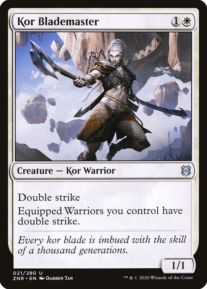 Kor Blademaster [Zendikar Rising] - Card Brawlers