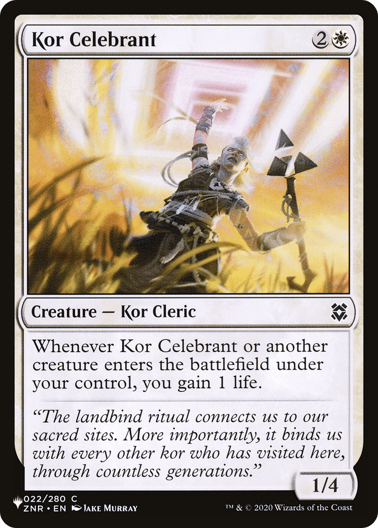 Kor Celebrant [The List] - Card Brawlers