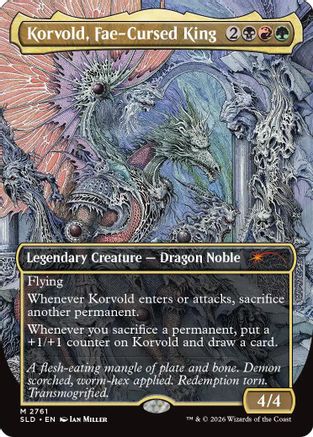 Korvold, Fae-Cursed King (2761) (SLD-2761) - Secret Lair Drop Series Foil - Card Brawlers