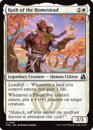 Koth of the Homestead (FRA-199) - Reality Fracture Foil - Card Brawlers