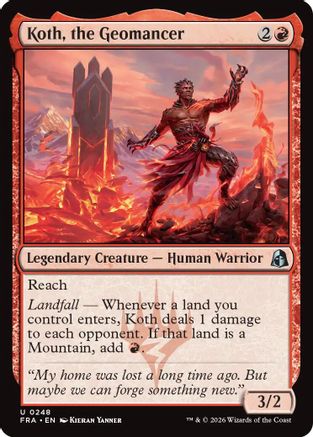 Koth, the Geomancer (FRA-248) - Reality Fracture Foil - Card Brawlers