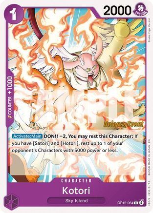 Kotori (OP15-064) - Adventure on Kami's Island Release Event Cards - Card Brawlers