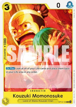 Kouzuki Momonosuke (OP13-105) - Carrying On His Will - Card Brawlers