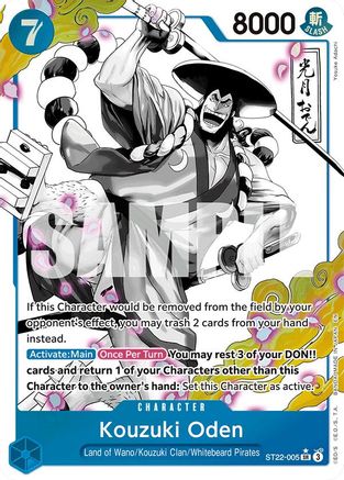 Kouzuki Oden (Parallel) (ST22-005) - Starter Deck 22: Ace & Newgate Foil - Card Brawlers