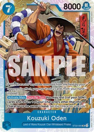 Kouzuki Oden (ST22-005) - Starter Deck 22: Ace & Newgate Foil - Card Brawlers