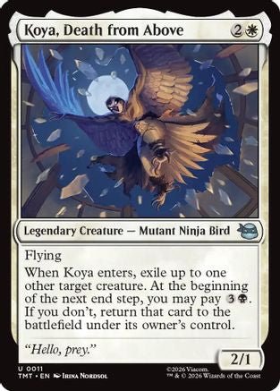 Koya, Death from Above (TMT-011) - Teenage Mutant Ninja Turtles Foil - Card Brawlers