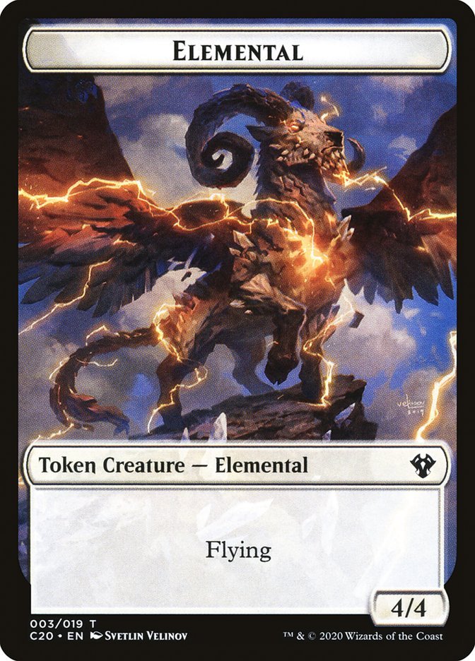 Kraken // Elemental (010) Double - Sided Token [Commander 2020 Tokens] - Card Brawlers