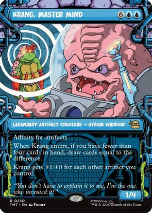 Krang, Master Mind (Showcase) (TMT-230) - Teenage Mutant Ninja Turtles Foil - Card Brawlers