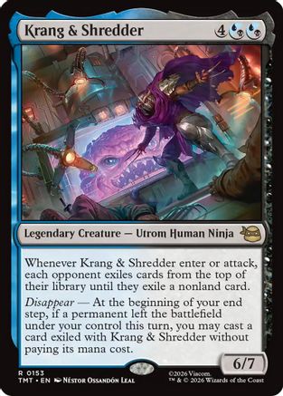 Krang & Shredder (TMT-153) - Teenage Mutant Ninja Turtles - Card Brawlers