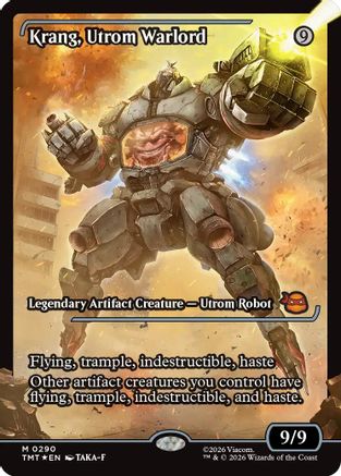 Krang, Utrom Warlord (Showcase) (TMT-290) - Teenage Mutant Ninja Turtles Foil - Card Brawlers