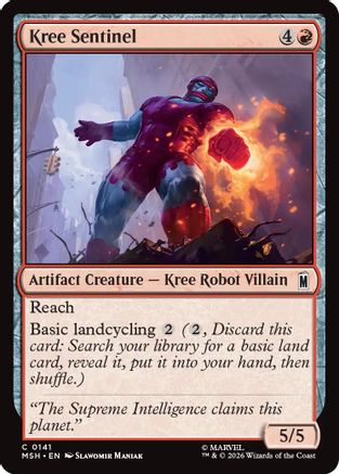 Kree Sentinel (MSH-141) - Marvel Super Heroes - Card Brawlers