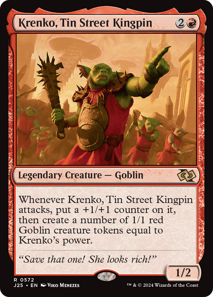 Krenko, Tin Street Kingpin [Foundations Jumpstart] - Card Brawlers