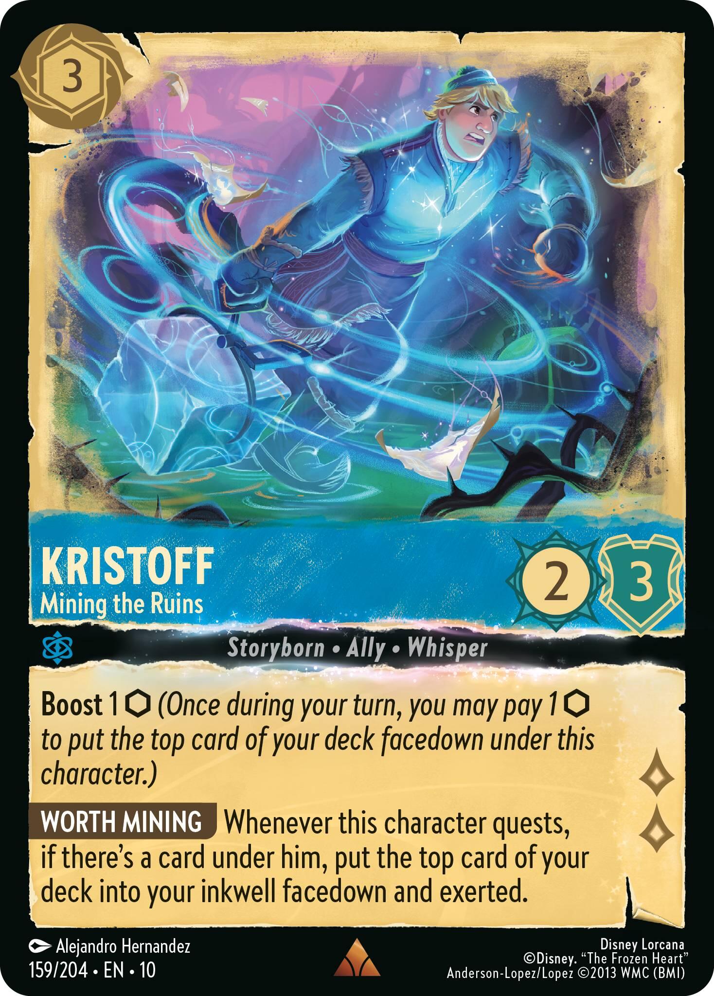 Kristoff - Mining the Ruins (159/204) [Whispers in the Well] - Card Brawlers