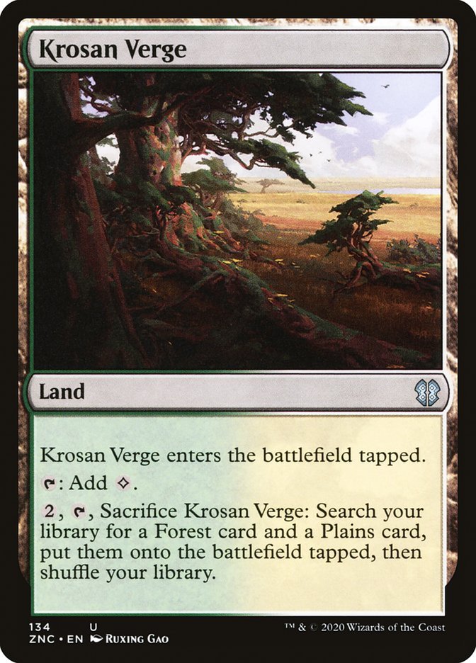 Krosan Verge [Zendikar Rising Commander] - Card Brawlers