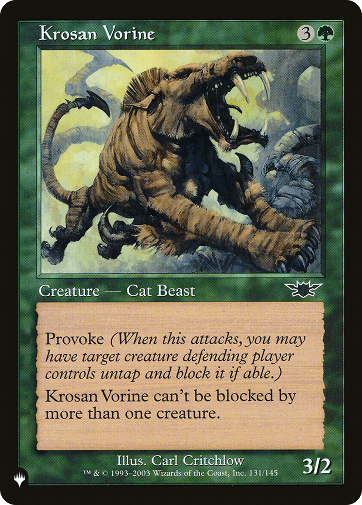 Krosan Vorine [The List] - Card Brawlers