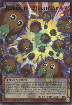 Kuriboh - Multiply! (Extended Art) (MAMO-EN002) - Magnificent Monsters 1st Edition - Card Brawlers