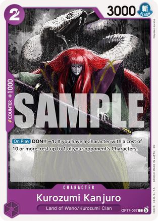 Kurozumi Kanjuro (OP17-067) - The World's Strongest Warriors - Card Brawlers