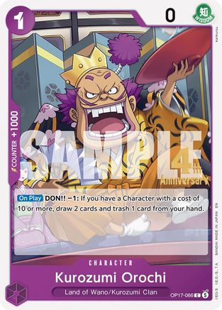 Kurozumi Orochi (OP17-066) - The World's Strongest Warriors Release Event Cards - Card Brawlers