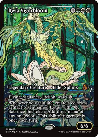 Kwia Vigorbloom (Showcase) (0410) (FRA-410) - Reality Fracture Foil - Card Brawlers