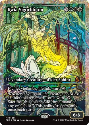 Kwia Vigorbloom (Showcase) (Fracture Foil) (0420) (FRA-420) - Reality Fracture Foil - Card Brawlers