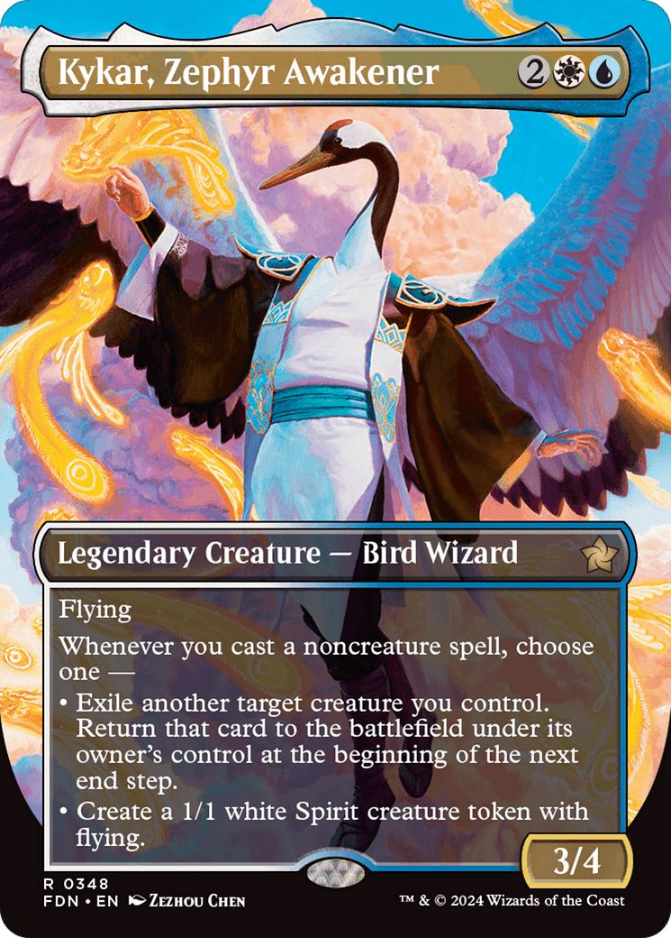 Kykar, Zephyr Awakener (Borderless) [Foundations] - Card Brawlers