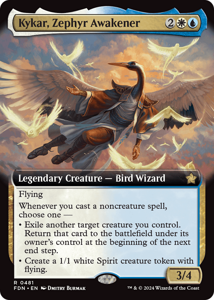 Kykar, Zephyr Awakener (Extended Art) [Foundations] - Card Brawlers