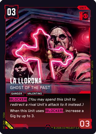 La Llorona - Ghost of the Past (B013) - Welcome to Night City Beta - Card Brawlers