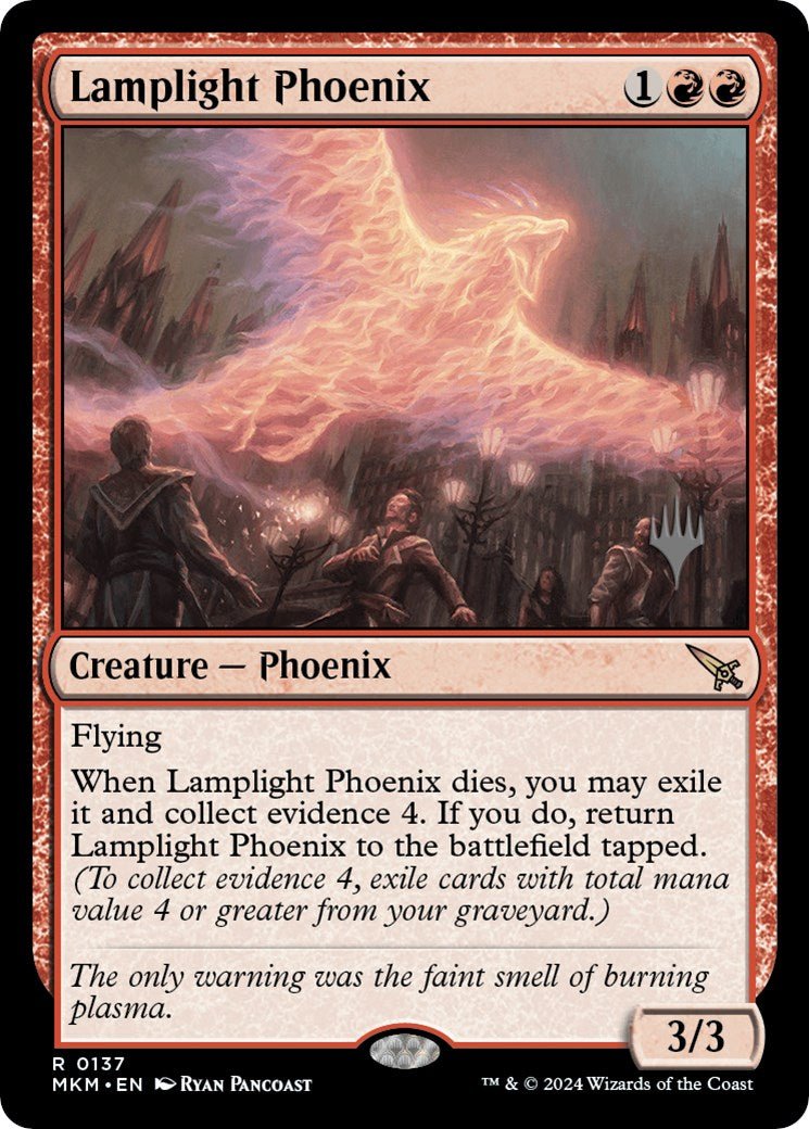 Lamplight Phoenix (Promo Pack) [Murders at Karlov Manor Promos] - Card Brawlers