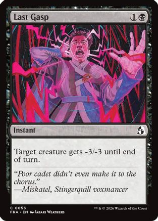 Last Gasp (FRA-056) - Reality Fracture Foil - Card Brawlers