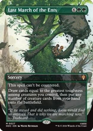 Last March of the Ents (Borderless) (HOC-027) - The Hobbit: Eternal-Legal - Card Brawlers