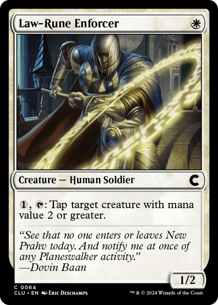 Law - Rune Enforcer [Ravnica: Clue Edition] - Card Brawlers