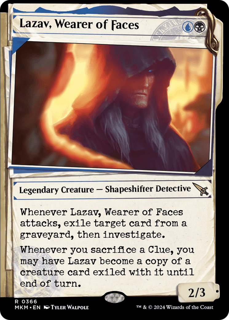 Lazav, Wearer of Faces (Showcase) (0366) [Murders at Karlov Manor] - Card Brawlers