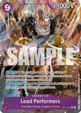 Lead Performers (Alternate Art) (OP17-061) - The World's Strongest Warriors Foil - Card Brawlers