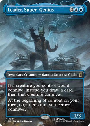 Leader, Super-Genius (Borderless) (MSH-330) - Marvel Super Heroes - Card Brawlers