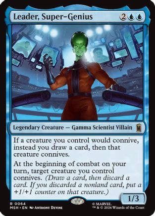 Leader, Super-Genius (MSH-064) - Marvel Super Heroes - Card Brawlers