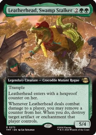 Leatherhead, Swamp Stalker (Extended Art) (TMT-272) - Teenage Mutant Ninja Turtles - Card Brawlers
