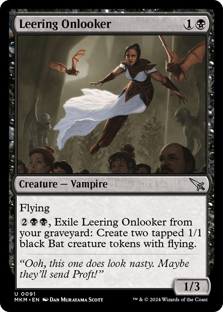 Leering Onlooker [Murders at Karlov Manor] - Card Brawlers
