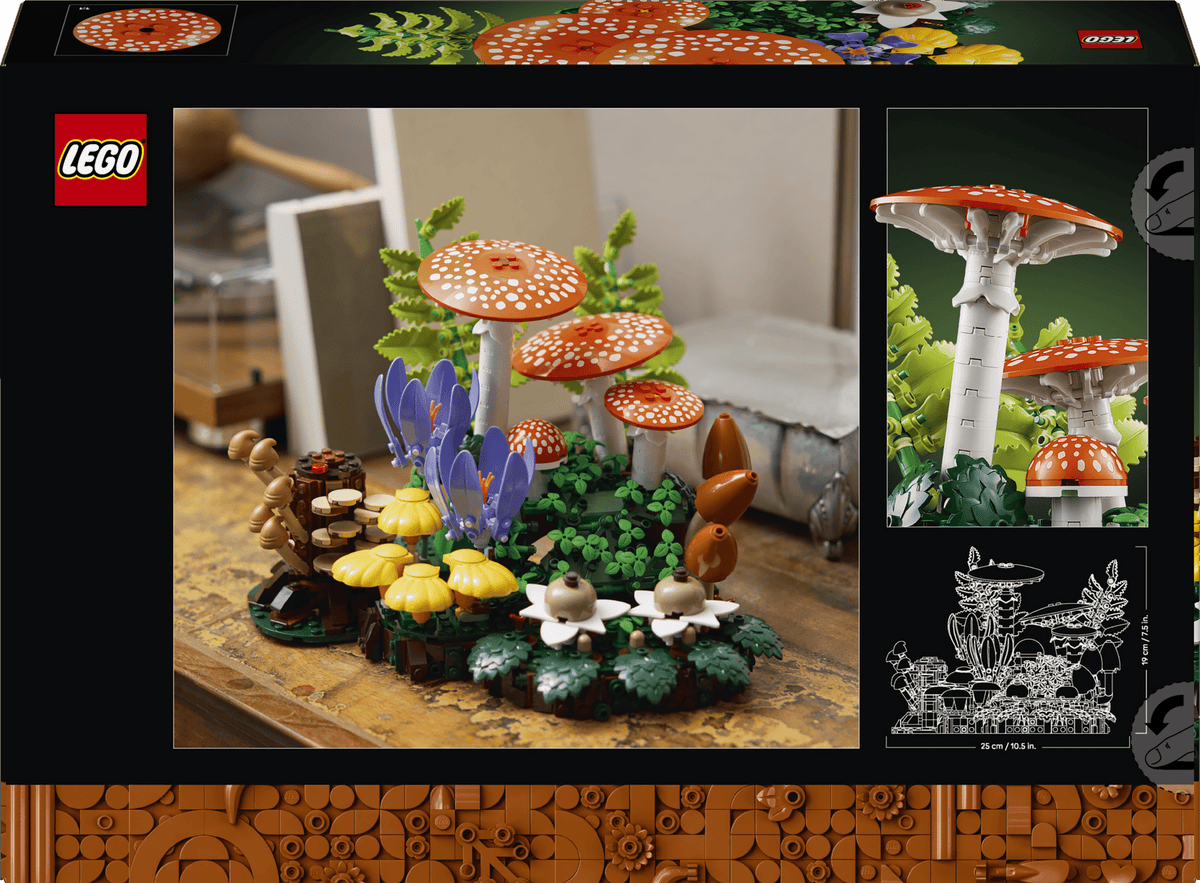 LEGO - Botanicals - Woodland Mushrooms - Building Kit - 11505 - Card Brawlers