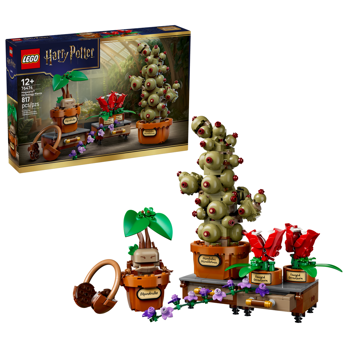 LEGO - Harry Potter - Hogwarts™ Herbology Plants - Building Kit - 76474 - Card Brawlers