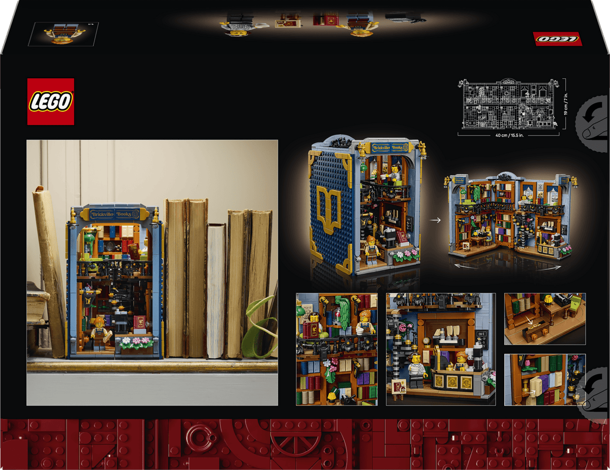 LEGO - Icons - Bookstore - Book Nook Kit - Building Kit - 11379 - Card Brawlers