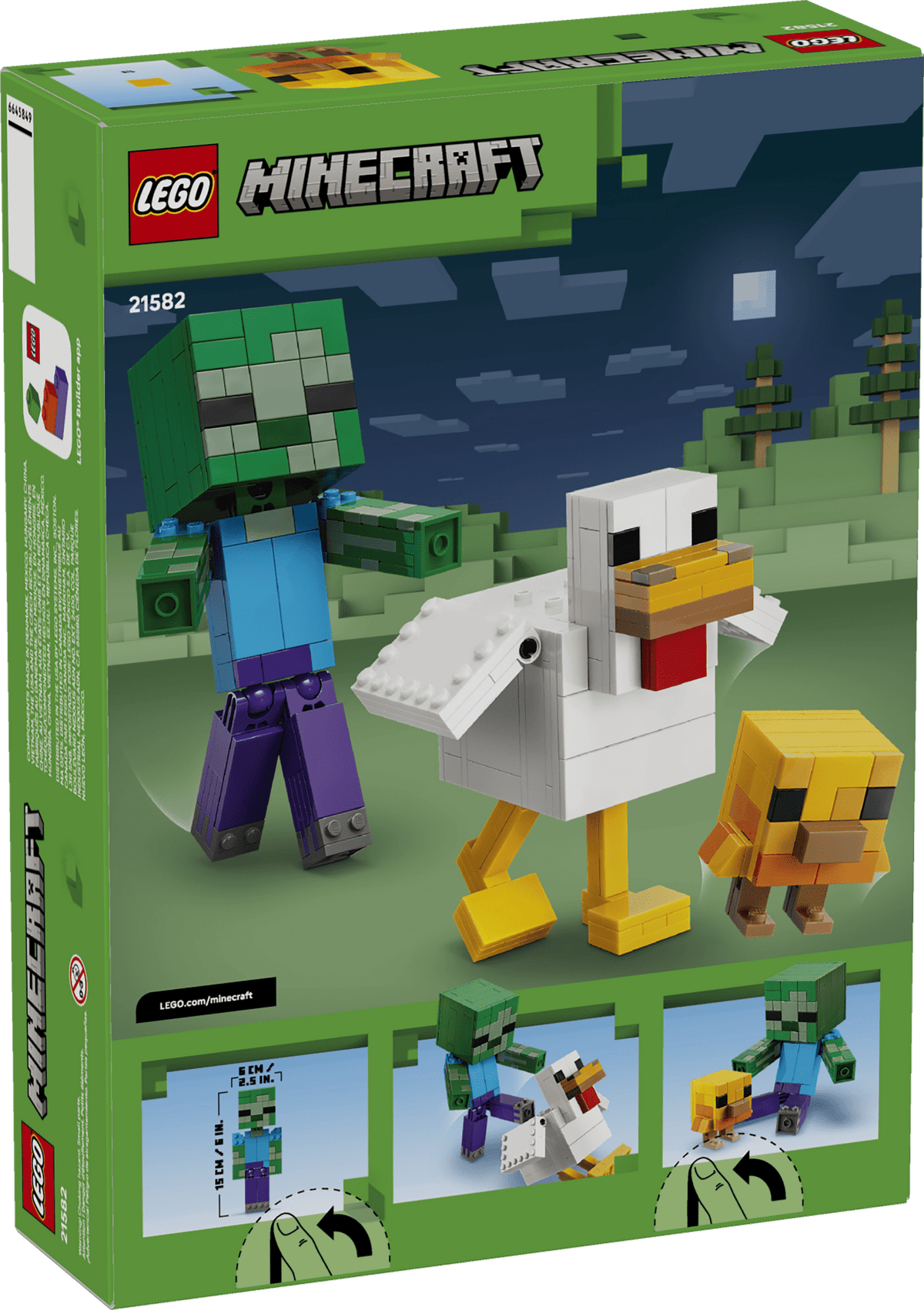 LEGO - Minecraft - Chicken Jockey - Building Kit - 21582 - Card Brawlers