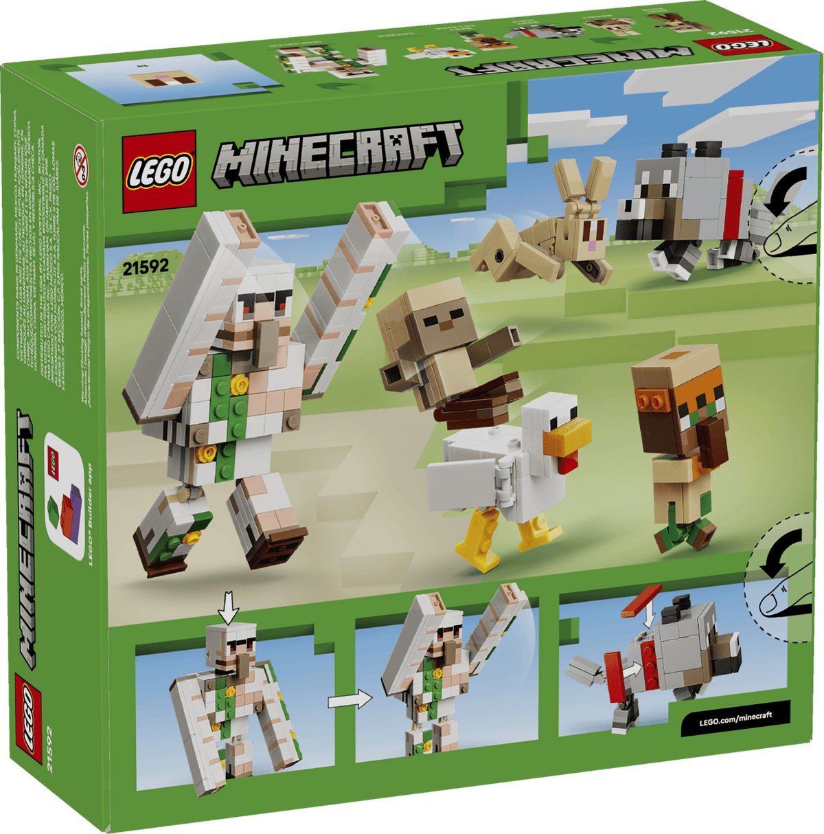 LEGO - Minecraft - Chicken Jockey Desert Attack -Building Kit - 21592 - Card Brawlers